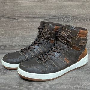 Levi’s Men’s 520 BB HI X High Top Sneakers Shoes Size 9 Brown Tan Casual Lace Up